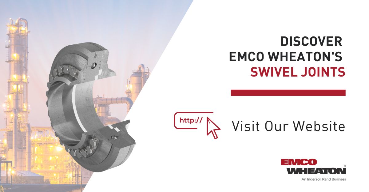 EmcoWheaton's tweet image. ➡️ lnkd.in/eFvCG3y8 🔗

A swivel joint is the beating heart of every #loadingarm.

At Emco Wheaton, our swivel joints seamlessly blend the mobility and adaptability of a hose with the rock-solid safety and reliability of a solid piping system.

Read more!

#SwivelJoints