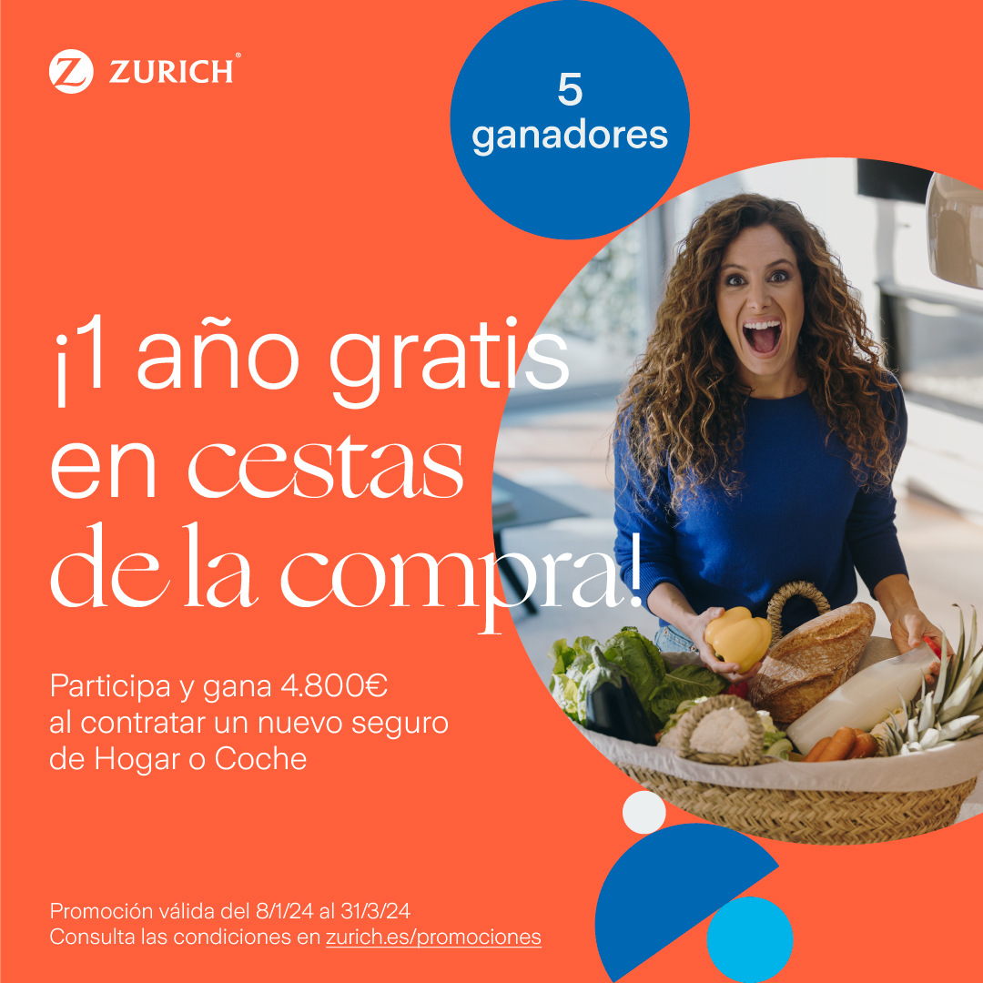 CuencaZurich's tweet photo. ¿Quieres ganar 4.800€ y llenar tus cestas de la compra hasta arriba? Asegura tu hogar o coche con Zurich y participa en el sorteo 🏡🚘 #HagámosloÉpico https://t.co/rknQUROqmg https://t.co/pOkMhxFd8l