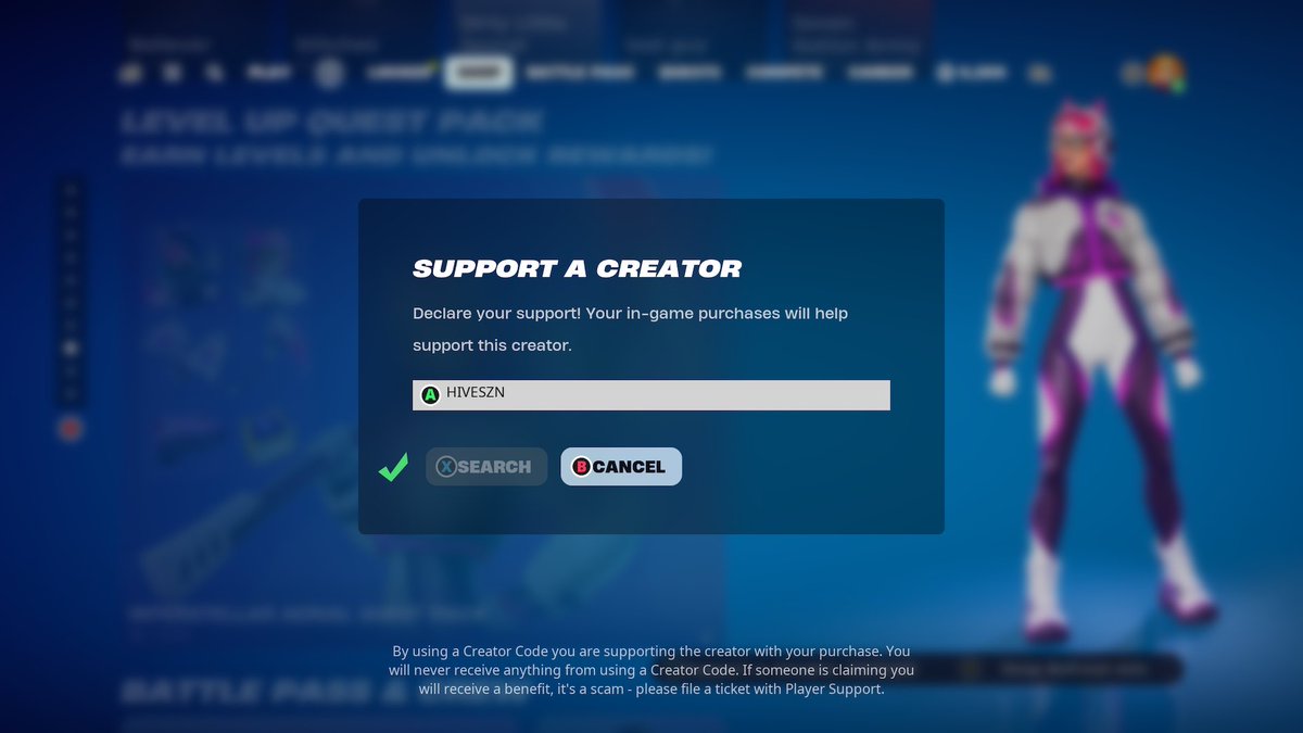 Fortnite servers are back up and running… y’all know what to do… Use CODE #HIVESZN