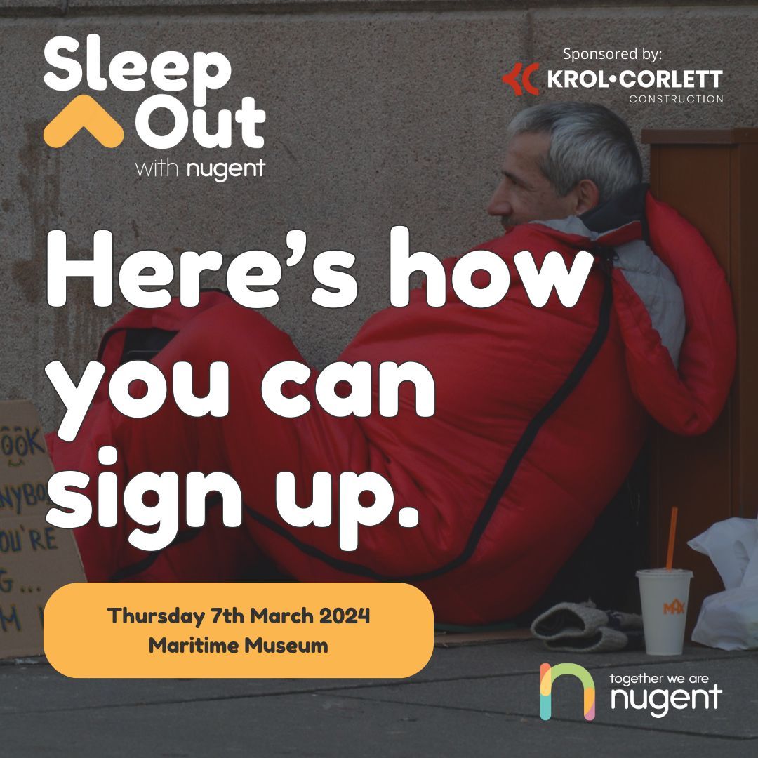 Have you signed up for Sleep Out With Nugent yet? Join us in raising funds to help tackle Liverpool's housing crisis head-on. For more info, contact our fundraising team at fundraising@wearenugent.org.