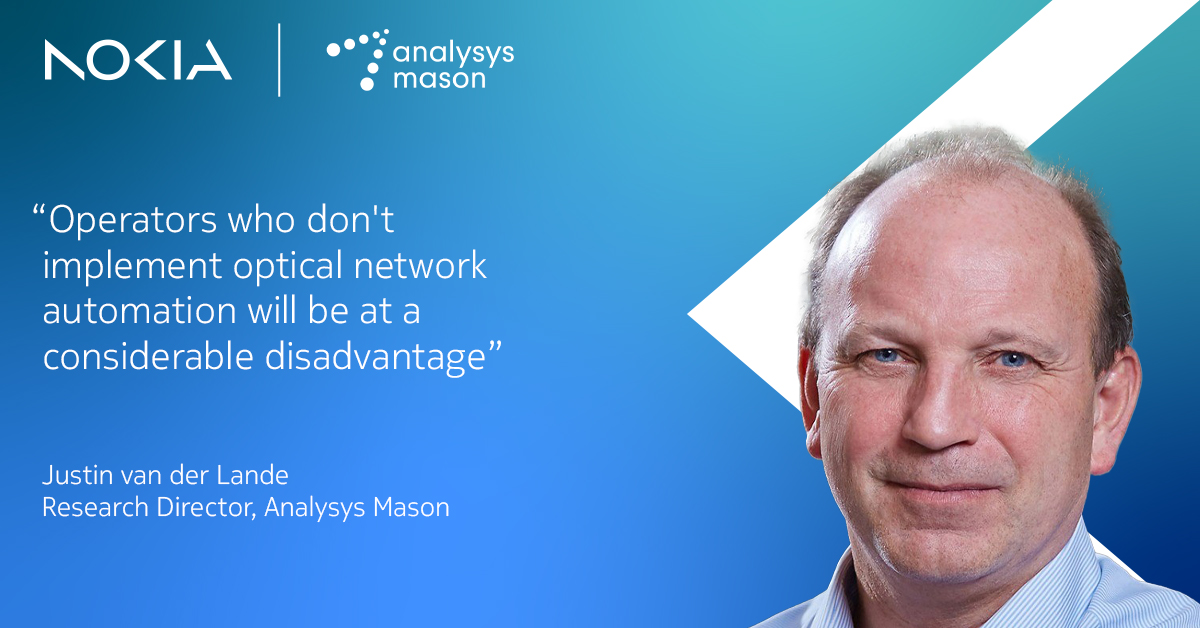 Did you know that optical network automation can save operators up to 81% in network and service management costs? Check out our press release to know more about the study we collaborated on with Analysys Mason: nokia.ly/3HRFs8l