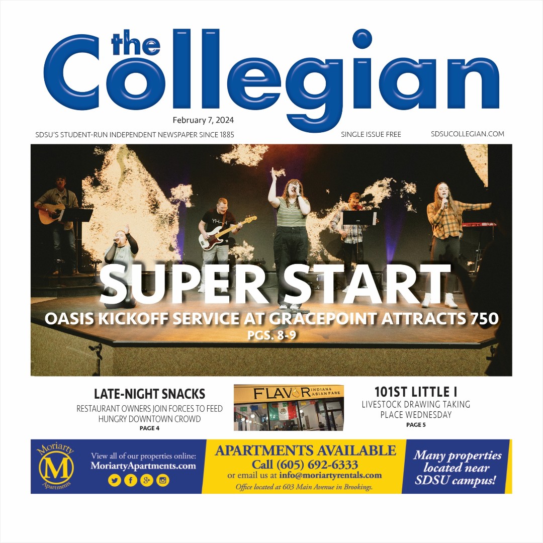 sdsucollegian's tweet photo. This week's issue is here!

Pick up your copy at our drop-off points around campus and Brookings or check out our e-edition here: https://t.co/k9ZcnDKFOA https://t.co/ZOY5CxCoT2