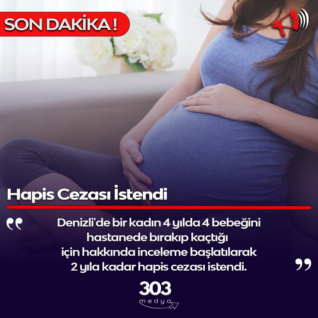 Denizli'de bir kadın 4 yılda 4 bebeğini hastanede bırakıp kaçtığı için hakkında inceleme başlatılarak 2 yıla kadar hapis cezası istendi.
#denizli #hamile #hapis #sondakika