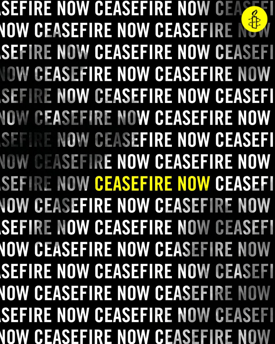 We reiterate our call for an immediate ceasefire in the OPT and Israel to halt civilian bloodshed and to curb devastating humanitarian suffering in Gaza. Sign our petition for a ceasefire now - amn.st/6017VM6BF