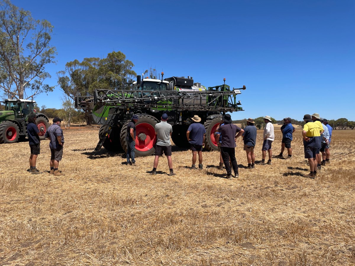 AgwestM's tweet photo. Just like that, Day 3 of the ๐๐ด๐๐ฒ๐๐ ๐ ๐ฎ๐ฐ๐ต๐ถ๐ป๐ฒ๐ฟ๐, Fendt RoGator Demonstration Roadshow, is done.
Strong turnout for the BIG FENDT, thanks to all who attended, and thank you to David Isbister, Moora, for hosting us.
#farmingwa #fendtpower #fendtvario #fendt https://t.co/kgD423sMz4