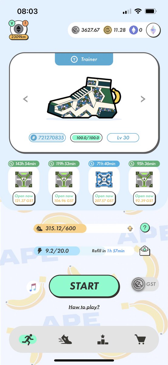 davini_fabio's tweet photo. Has anyone noticed changes in MB rules? I aways got MB5 in 10e and I’m not above MB4 in the last 3 times even though I’m doing over 10e
🤔🤔🤔
#STEPN @Stepnofficial #MisteryBox
#APERealm #ETH #eGST #MB https://t.co/GubtCXz8jI