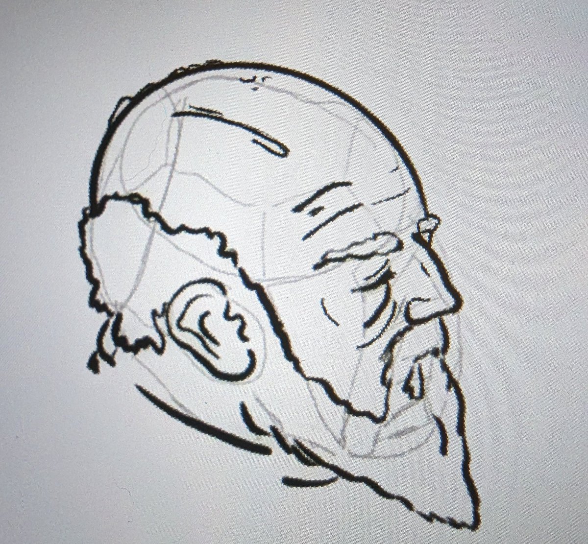 your_dm_art's tweet photo. Another #face #study I used my #dad for the #model
#first sketch is with the #reference
#second sketch is using the first sketch as reference
#third #sketch is just from #memory
#colour sketch was with all attempts visible https://t.co/js4Vy3Ms7C
