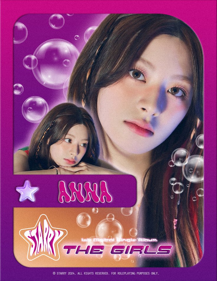 ㅤㅤ
𝗦𝗧𝗔𝗥𝗥𝗬
1st Digital Single Album

𐐂 𝗧𝗛𝗘 𝗚𝗜𝗥𝗟𝗦 𐐚
─────────────
CONCEPT PHOTO: 𝑺𝒕𝒂𝒓𝒓𝒚 𝑽𝒆𝒓.
#JASMINE #ANNA 

25    ·    02   ·   2024
ㅤㅤ
