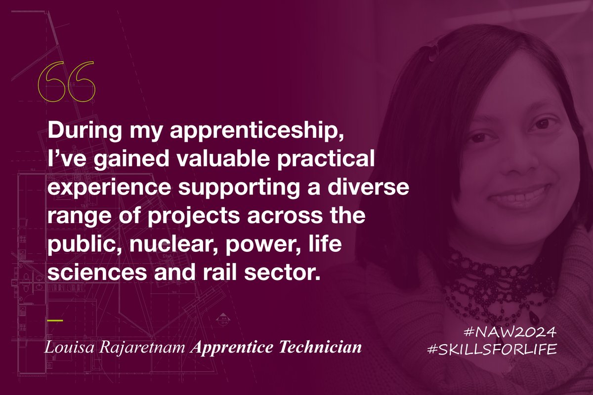 The experiences you gain as an apprentice can help set your future career up. Apprentice Technician, Louisa Rajaretnam, says working on real world projects across different sectors is what has benefitted her the most during her apprenticeship with us. #NationalApprenticeshipWeek