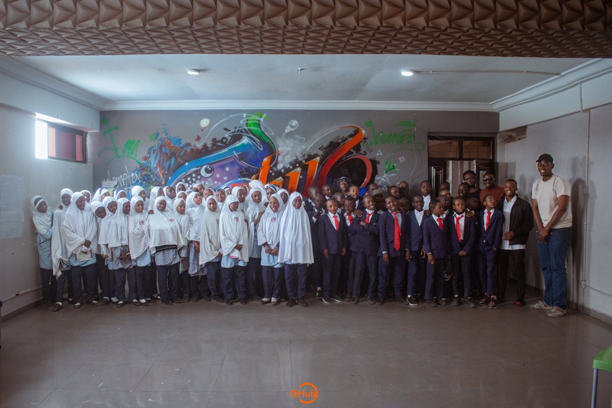 nHubNG's tweet image. The excitement was palpable, and we can't wait to see these young minds soar! #TechForGood #Inspiration #CodingHeroes #FutureLeaders"
photo credit goes to @Iyanuoluwa_io