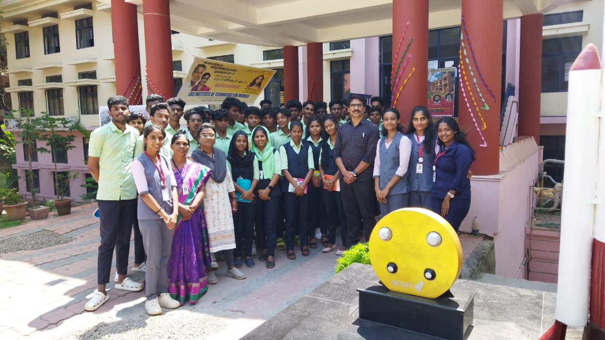 s_wesat's tweet photo. "Exploring the wonders of space 🚀 – VHSC Karamangulam students embark on an enlightening journey at LBSITW, diving into the world of WESAT with a mix of education and fun! 🌌📚 #SpaceExploration #WESAT #LearningAdventures" https://t.co/quOwINkIHu