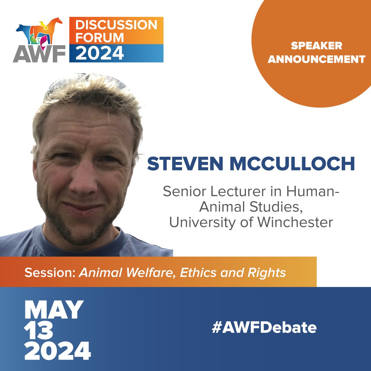 🗣We're delighted that @SteveMcCVet will speak at our Discussion Forum's session on animal welfare, ethics & rights. This session will lay the groundwork for the day, putting into perspective the complexities & challenges of safeguarding & improving #animalwelfare in the UK.