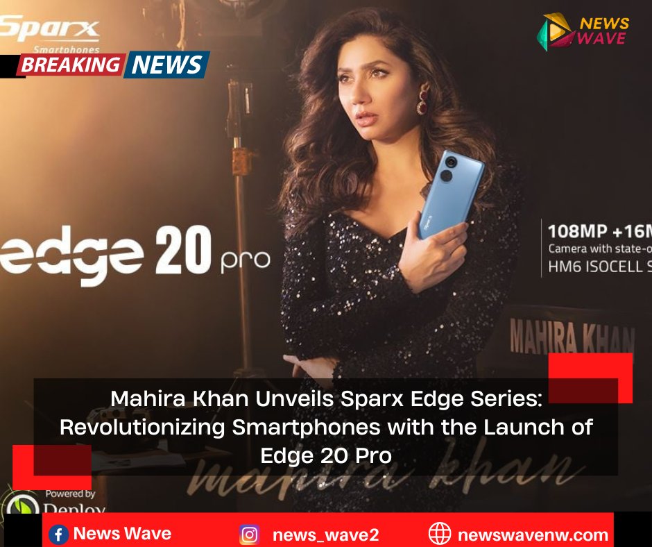 Sparx Smartphones, in collaboration with brand ambassador Mahira Khan, introduces the groundbreaking Edge 20 Pro.
The Sparx Edge Series aims to set new standards in smartphone technology, combining cutting-edge features with affordability. #technews #Sparxsmartphones