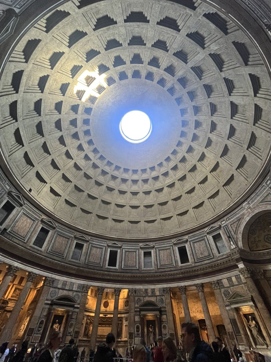 LaganRe's tweet photo. This morning we are visiting the Pantheon, the best-preserved ancient Roman building in Rome and the single largest, unreinforced concrete dome in the entire world 🌎 @lagancollege https://t.co/W6WzY2zsQt