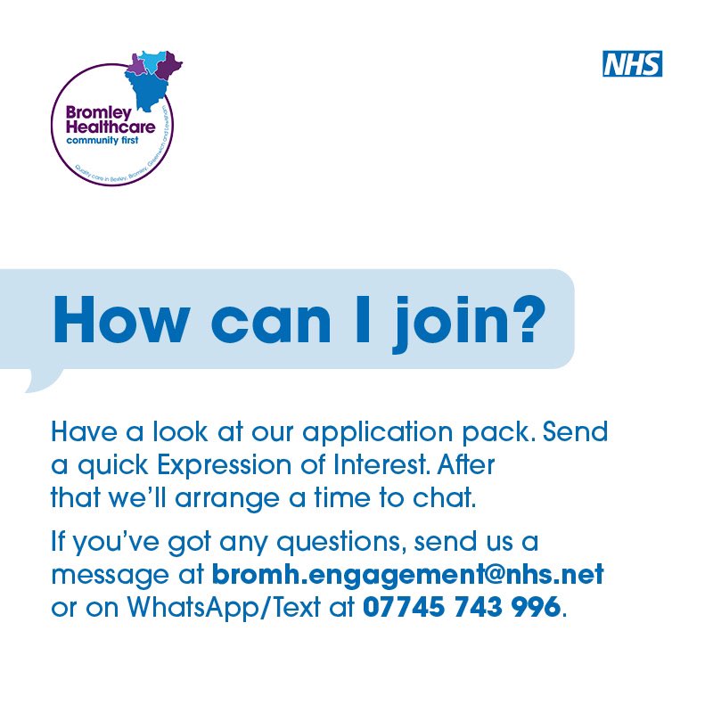 Interested in joining the Lived Experience Advisory Group (LEAG)?

1. Have a look at our application pack tinyurl.com/bhc-leag-appli…. 

2. Send a quick Expression of Interest: tinyurl.com/bhc-leag-eoi.

3. After that we’ll arrange a time to chat. 

[2/3]