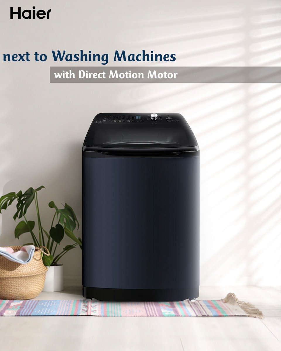 IndiaHaier's tweet photo. With the Haier Top Load Washing Machine, you get more efficient and silent wash cycles.
To know more : https://t.co/Zq3W1dWBLl
#Haier #MoreCreationMorePossibilities #WashingMachine #TopLoad https://t.co/0LFNBeNgtB