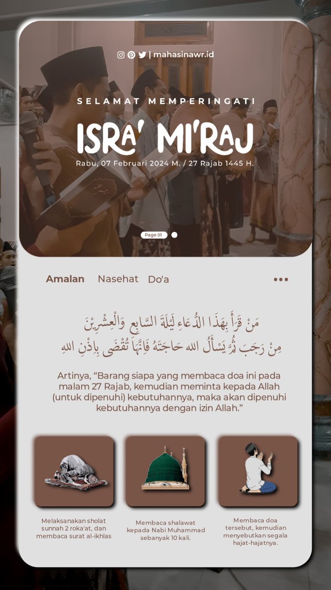 Mahasin_Awr's tweet photo. Malam 27 Rajab 

#Rajab #malam27rajab #mahasin https://t.co/9hcMLrPdcX
