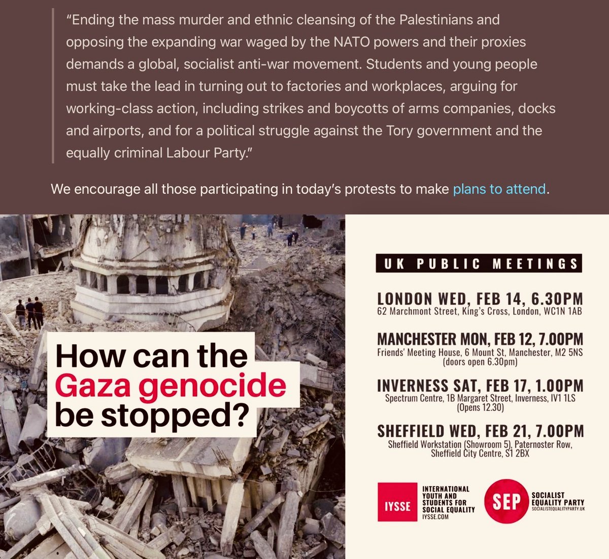 JudeJack's tweet photo. The UK “Day of Action” for #Gaza, the trade unions and the working class

#StudentWalkout #StrikeForGaza! #GazaGenocide #WorkersOfTheWorldUnite!

https://t.co/FLmOhYGY2v https://t.co/1z9zkymp1c