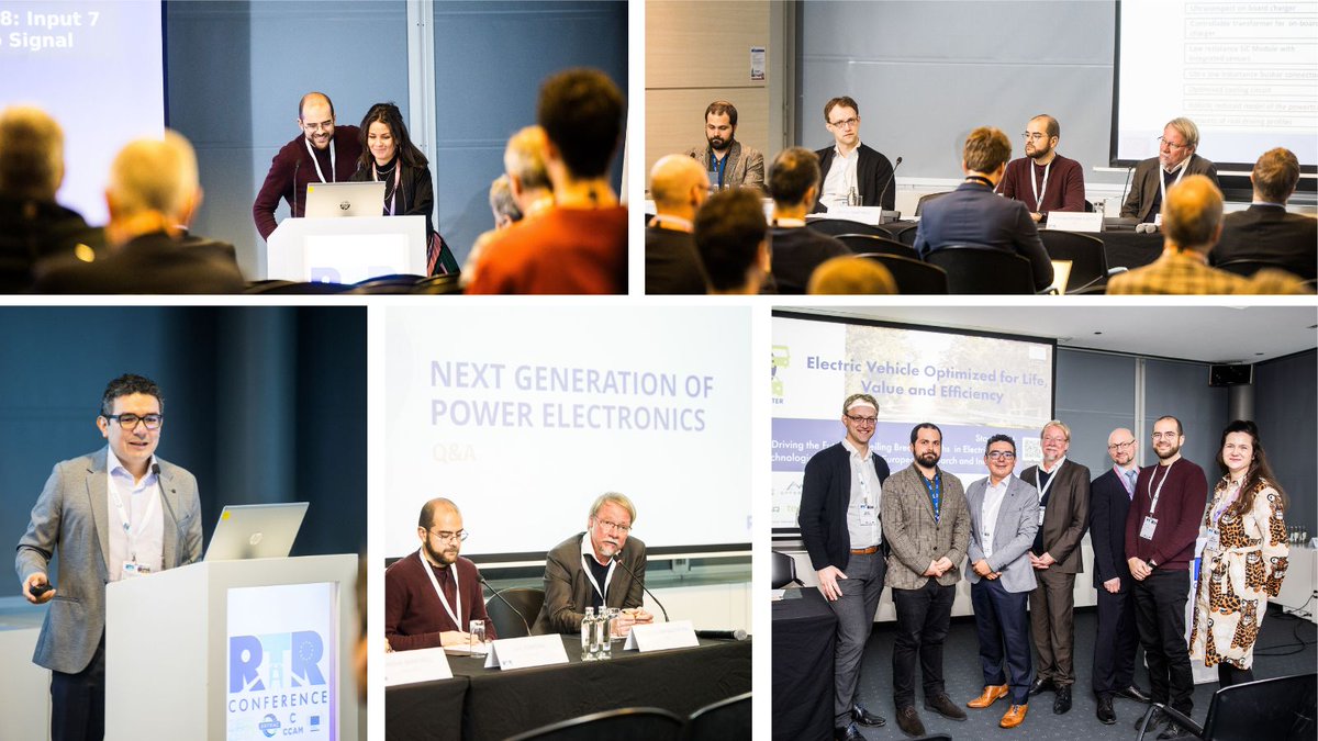 RTRConference's tweet photo. Powering up with next-gen electronics! @PowerDriveEU, @RHODaS_EU, #HiPE, #HighScape and @progressus20 are working on future optimised and high-performant solutions for power electronics, which have a transformative #impact on #vehicles.
#RTR2024 #EUTransportResearch https://t.co/YqSbZbF0g1