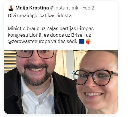 TMumins's tweet photo. Un to saka čalis, kas nonstopā lidinās pa dubaijām, štatiem un pat vēl darba laikā pamanās aizvizināties uz savas partijas kongresu! Cik nodokļu maksātājiem izmaksāja šis privātais progresīvo partijnieku brauciens? https://t.co/GEvfys0H3l