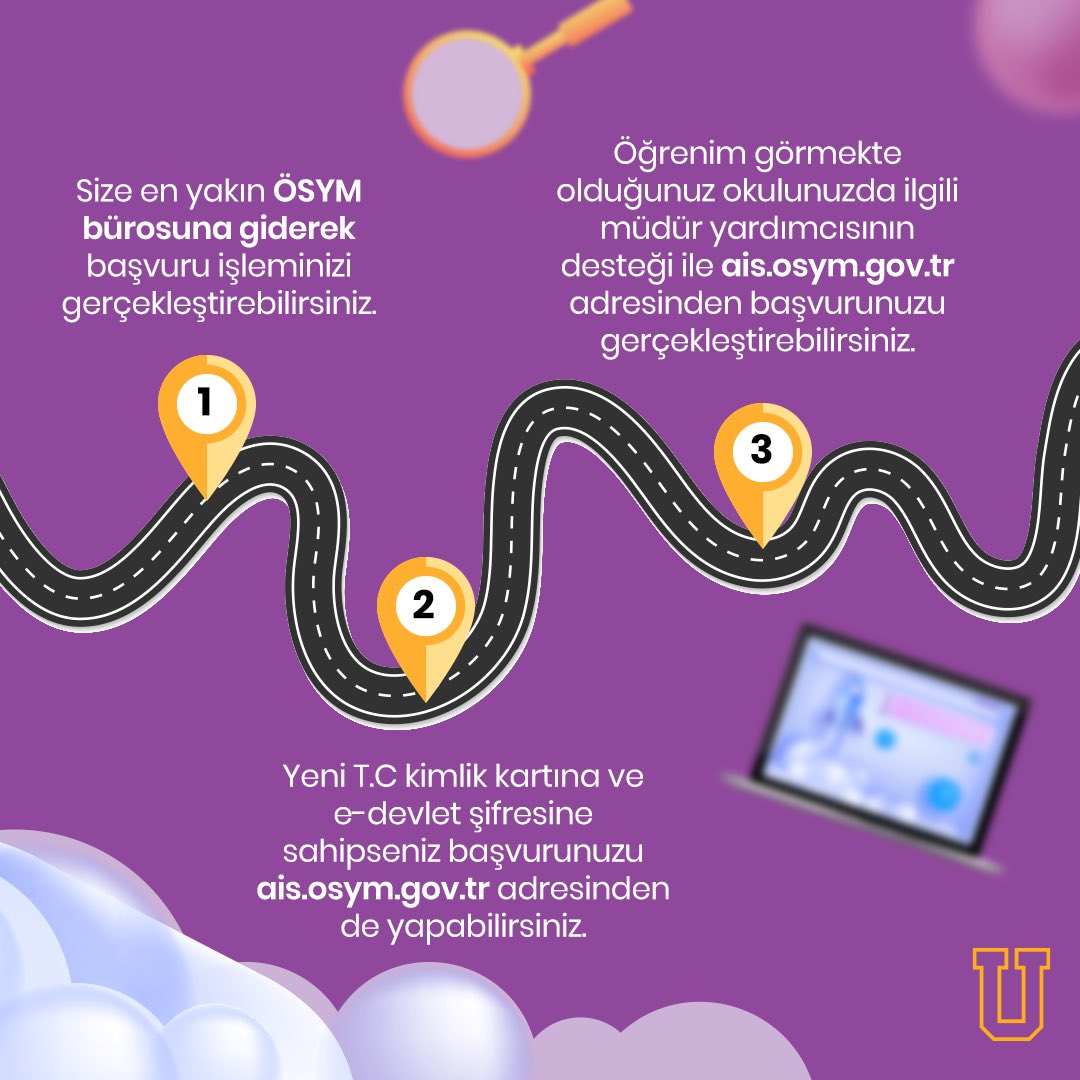 Heyecan dorukta! Hayallerinize kavuşmanıza çok az kaldı! 💪🚀
#YKS başvuru sürecinde izlemeniz gereken adımları öğrenmek için sağa kaydırın! 👉🏻

#UğurluOlmak