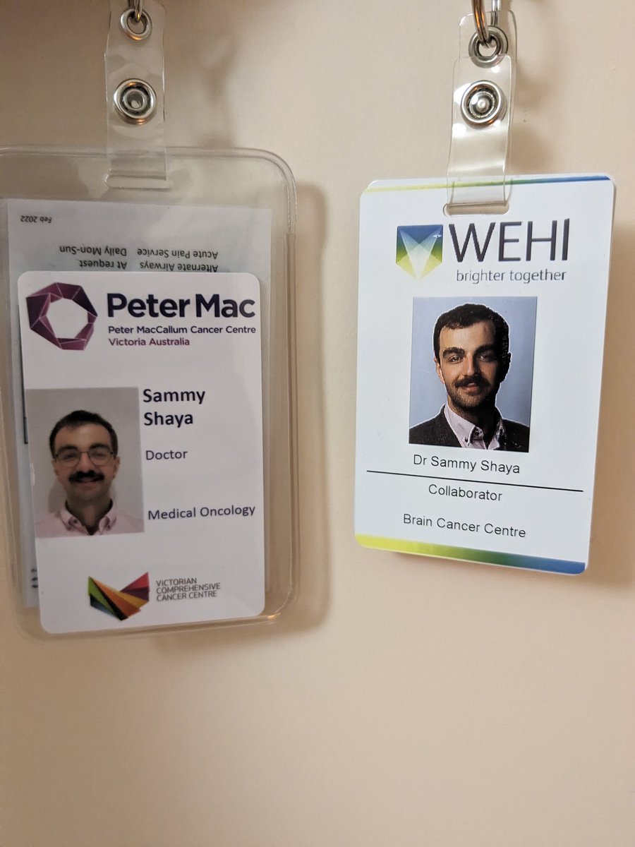 Happy New Badge Day 💐 I'm thrilled to start at Peter Mac as a Neuro-oncology fellow and research collaborator in the Walter and Eliza Hall Institute. Thank you @PeterMacCC @BrainCancerCtr @WEHI_research and most importantly @whittlejim for the opportunity. Let's get to work.