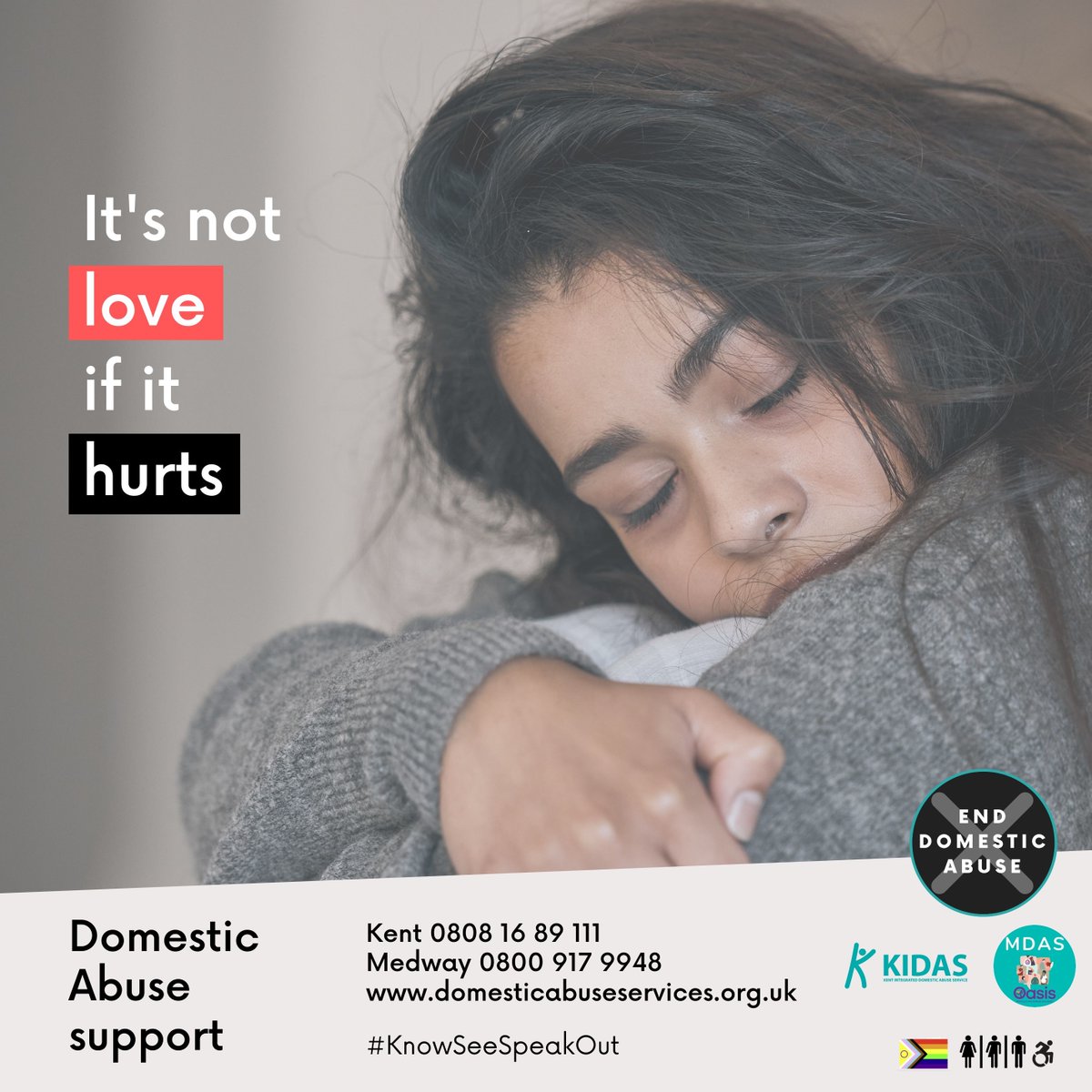 Everyone deserves healthy love. Whether you mark #ValentinesDay or not, love should never hurt. If it does, you may be experiencing domestic abuse. Support is available. domesticabuseservices.co.uk #KnowSeeSpeakOut #EndDomesticAbuse #YouAreNotAlone #ValentinesDay #DomesticAbuse