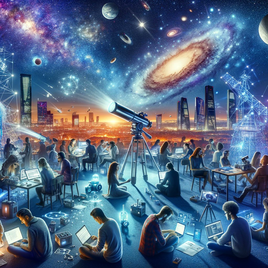 ESAesdc's tweet photo. โจ #dotAstronomy is more than a conference; it's a community passionate about leveraging tech for the advancement of astronomy. ๐ Explore how computing and the internet are transforming research, education, and outreach in our data-driven era. Be part of building change in our field!