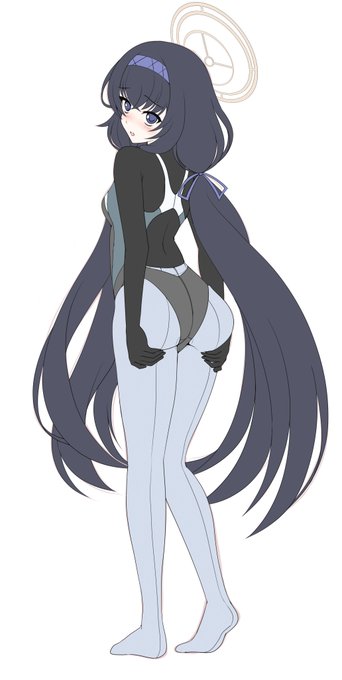 ラバースーツ×競泳水着×カラーパンストの古関ウイちゃんの下描きです
完成絵は競泳水着の色が変わるかもしれません 