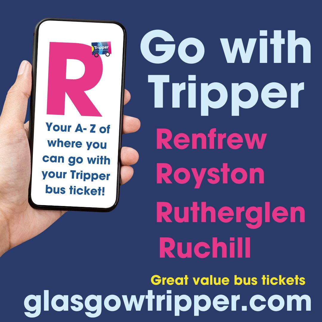 'Round and round the rugged Ruchill rocks, the ragged Royston rascal ran.' Let's hear you, then! 😊
We've made it to the letter R!
Our great-value, multi-operator bus tickets are now available on the mobile apps of McGill's,First Glasgow and West Coast Motors. #choosebus #glasgow