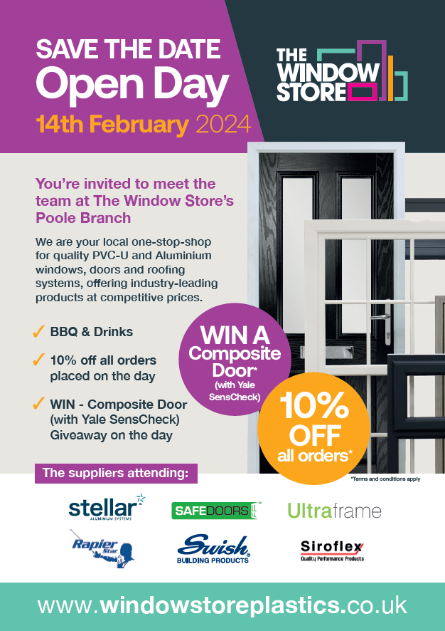 Mark your calendar and get ready for our Poole Open Day Event! 🗓️⏰

Don't miss out on the opportunity to meet the team, talk to leading suppliers, take advantage of exclusive on-the-day discounts, and enjoy free refreshments!

#poole #opendayevent #tradecounter #TheWindowStore