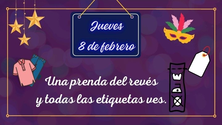 ¡La consigna del jueves, no te olvides!
#Carnaval2024