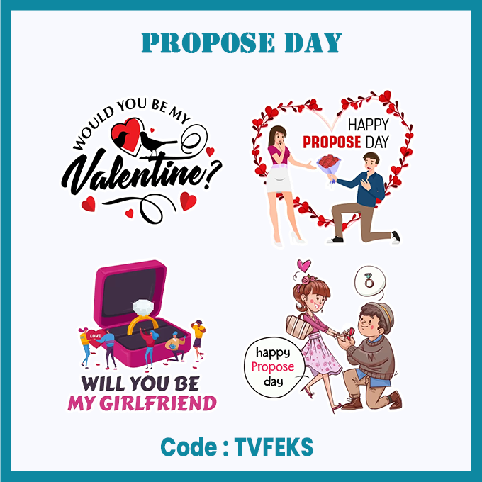 Sticker_Maker_'s tweet photo. With no special dreams in my eyes, I just want to say I care, will always make you feel the deep love, &amp; promise you I'll always be there. Happy Propose Day, #stickers #stickercollection #stickercommunity .
https://t.co/kKGn8zAWUc https://t.co/h5jtm4LRDa