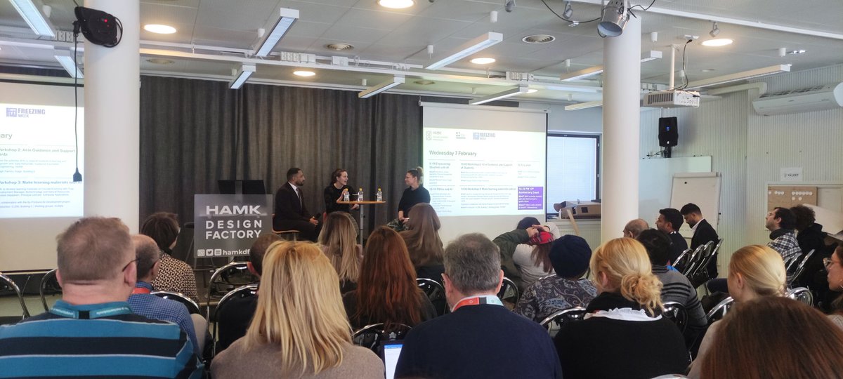Byp4D's tweet photo. Today, after the last project meeting, the #Byp4dev consortium is sharing the #FreezingWeek, organised by @HAMK_UAS. IA and training content creation (in Circular Economy)
#Erasmusplus https://t.co/4g842maxcF