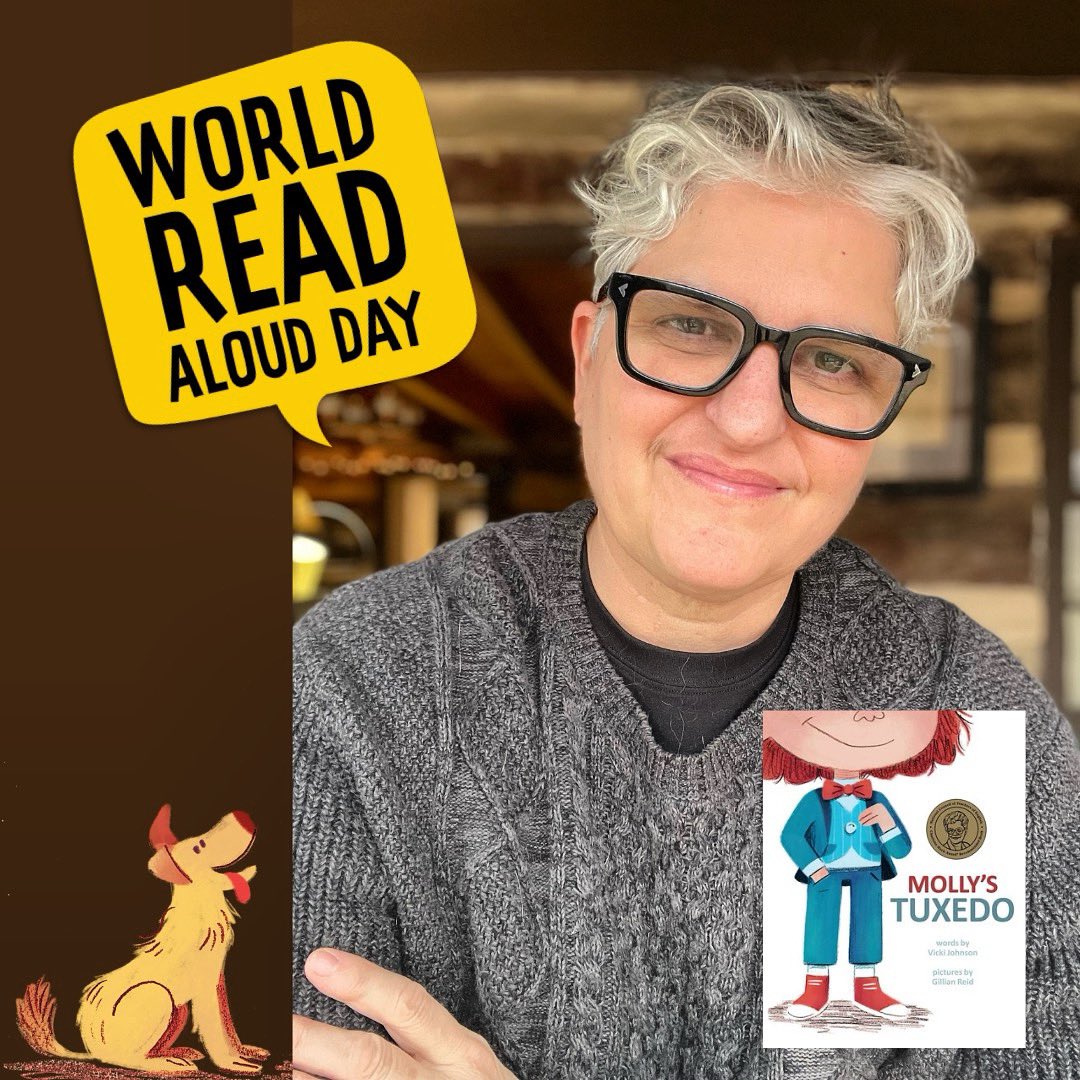 It’s #WorldReadAloudDay, and this year I get to read my own book! 👀 I look forward to reading #MollysTuxedo to classrooms in Maryland and New Jersey today. 📚❤️

@littlebeebooks @gillianimation @glaad