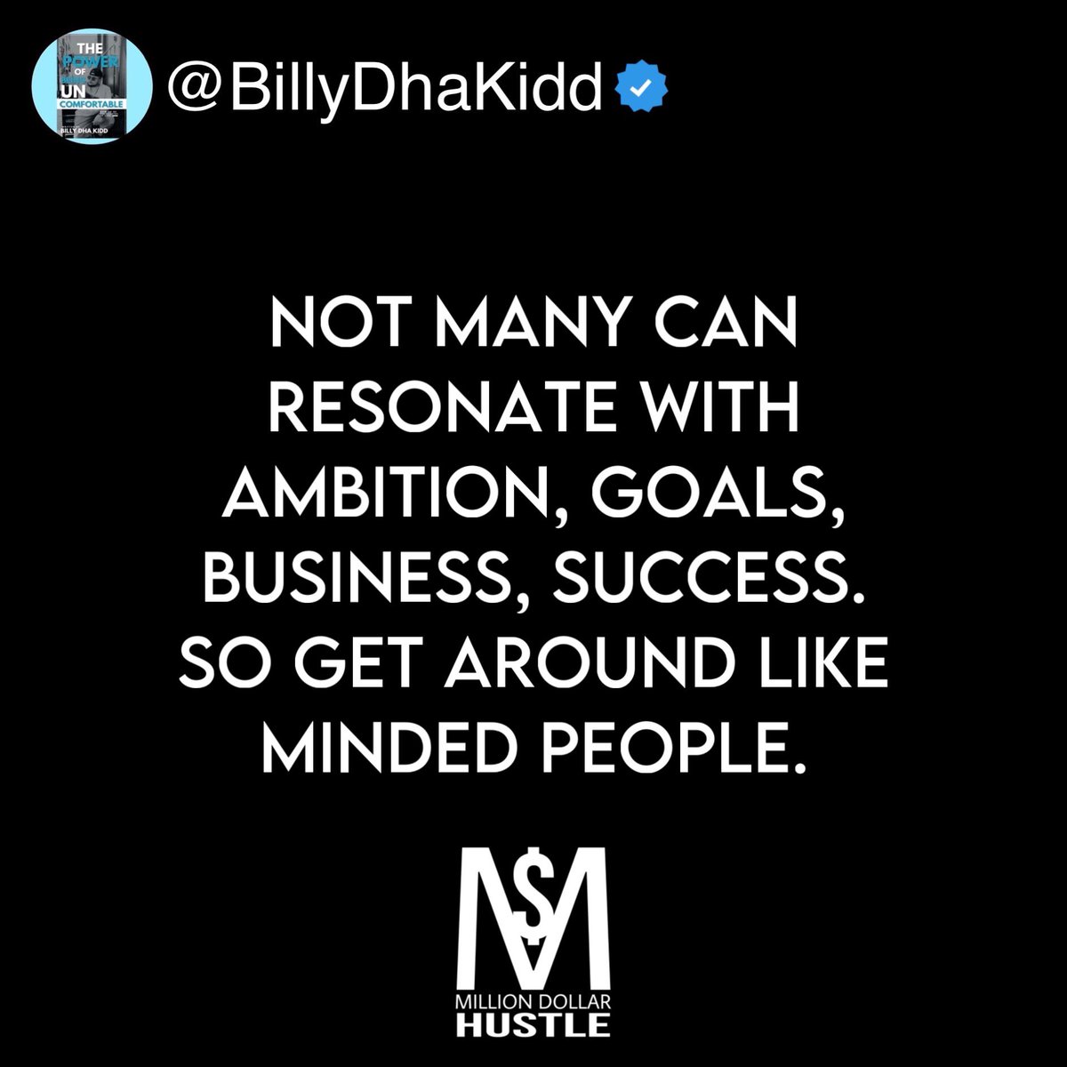 Not many will understand you.  That is why founding #GetUNCOMFORTABLE #Mastermind was crucial.  Get around like minded individuals.