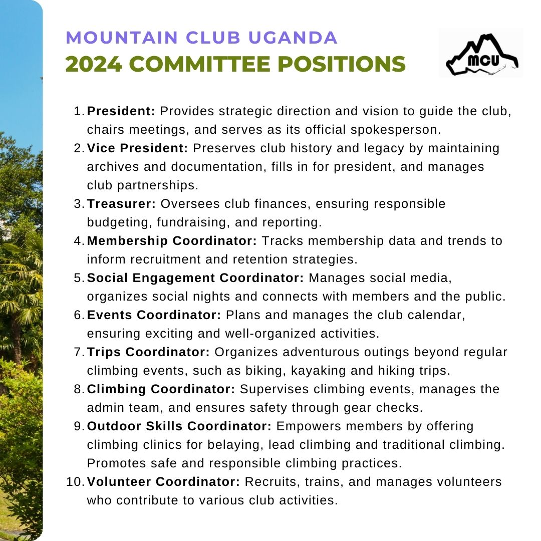 Do you know someone who's passionate about the outdoors &amp; driven to make a difference? Nominate them (or yourself!) to join the committee and help steer MCU towards greater heights. Please note that nominations and voting rights are only eligible to those with a valid membership.