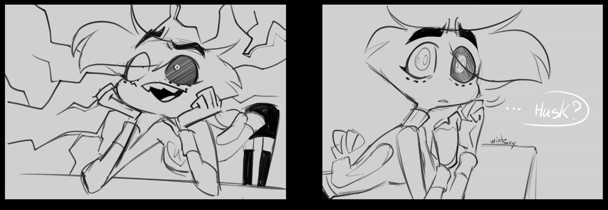 winte_ry's tweet photo. Getting to know you   

Chapter 1  part 2 

 #huskerdust #HazbinHotel https://t.co/qgNR8H5YAo