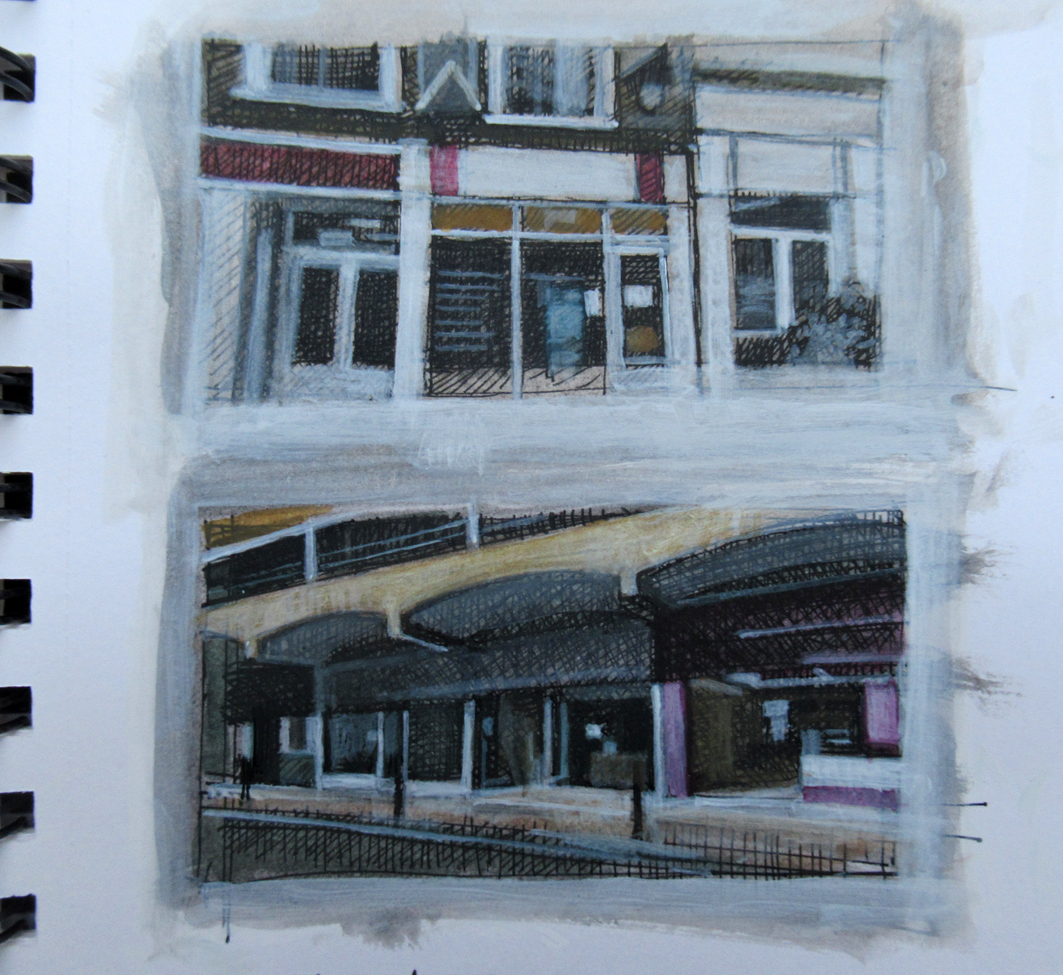 Sketchbook pages Shop fronts #art #ArtistOnTwitter #ArtisOnX #artist #artista #sketchbook #sketches #Sketching #drawings #drawingart #shop #urbanart #contemporaryart #contemporary #painting #highstreet