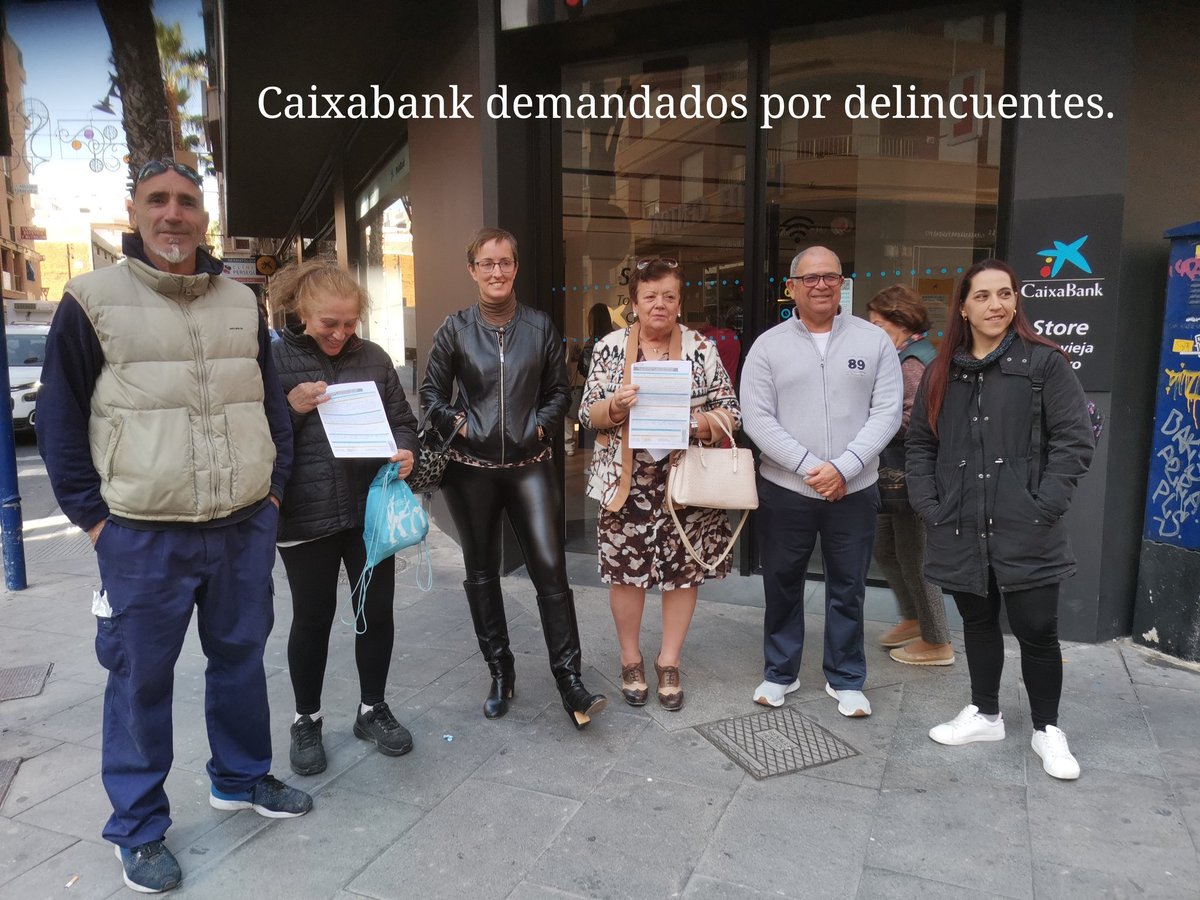 Las familias de la <a href="/RspSole/">RSP Solé Diaz</a> demandan a <a href="/caixabank/">CaixaBank</a> por delinquir de manera reitarada.
Ahora que paguen las multas. #BancaCriminal
#SomosPueblo #SomosPoder