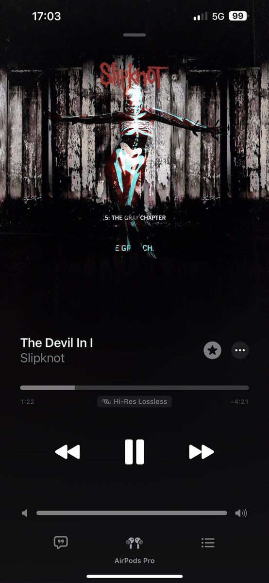 helioscobalt's tweet photo. Favourite @slipknot album &amp; this track is just 🔥🔥🔥 #5thegraychapter #thedevilini I’m not your devil anymore https://t.co/0UDaRgkpQ4
