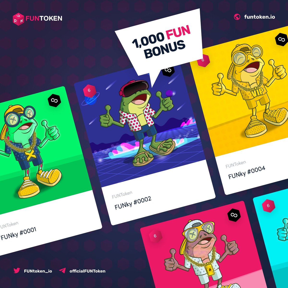 FUNtoken_io's tweet photo. A New Way of Awarding Bonuses, Created for Decentralized Gaming Platforms
We're revolutionizing how bonuses are awarded on our gaming platforms with #FUNNFT! ๐๐ฎ #NFT #FUNToken
NFTs will reward players for participation in games and activities, boosting engagement and creating a sense of ownership among users. ๐ #Gaming #Blockchain
https://t.co/PwqGXAbuqj