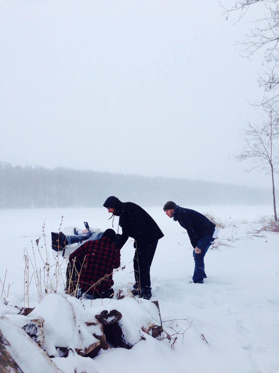 This morning exactly ten years ago I was in a freezing field outside of Palmyra, NY with @TravisStevens and Karim Hussain, beginning day one on WE ARE STILL HERE. By coincidence, our very first shot would become the very first image in the film itself. What a journey.