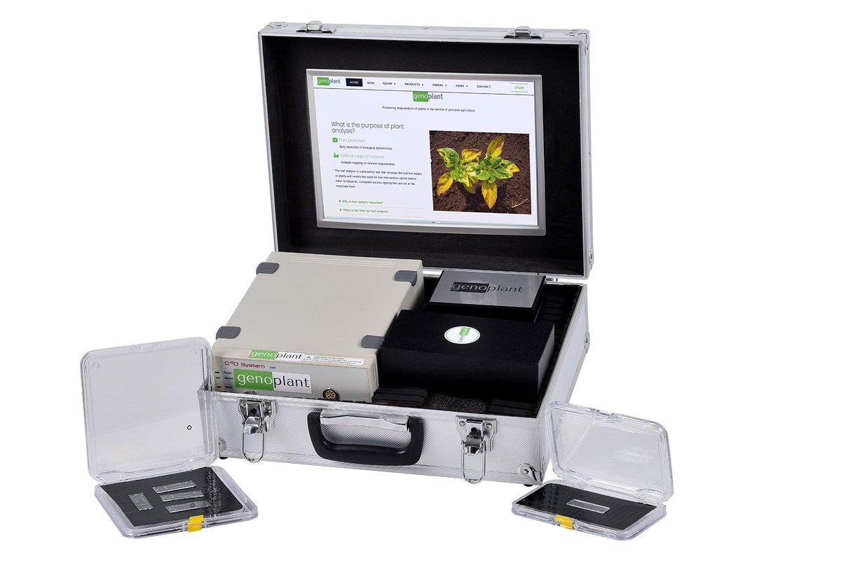 genspacelabs's tweet photo. Discover our webstore's variety, offering lab-in-a-box solutions and AI-driven hyperspectral sensors ideal for precision farming. Genoplant devices were designed to detect nutrient deficiencies in plants early, preventing crop losses. https://t.co/0oOevjecUj https://t.co/Iwn21IzdYE