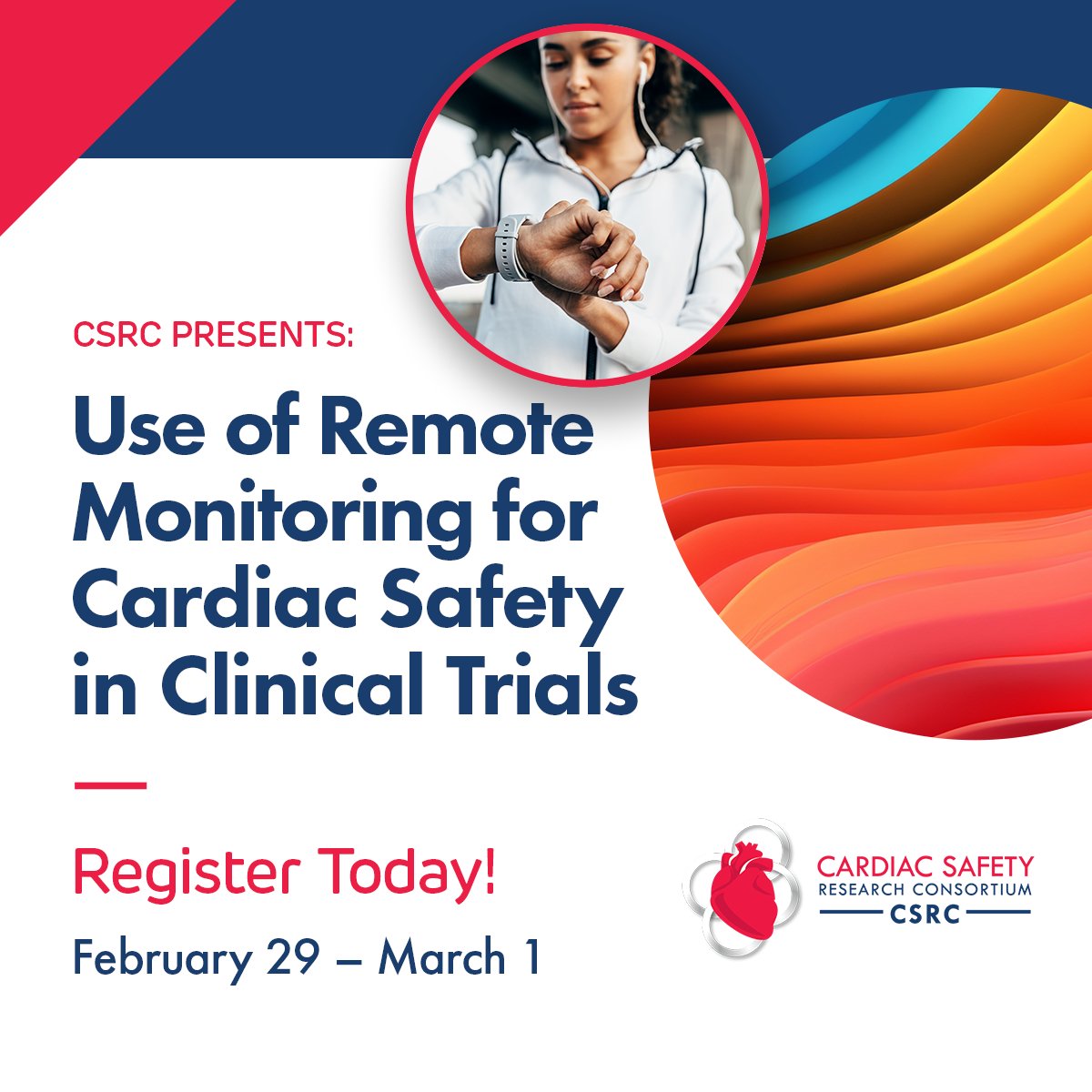 thecsrc's tweet photo. Don't miss out on our upcoming Think Tank. Join  FDA regulators, industry experts, and academic experts as we discuss the utility and safety of remote monitoring devices in cardiac clinical trials, regulatory issues, and much more. 
Register ASAP: https://t.co/gmVnxCU3RC https://t.co/sESEbzJMzH