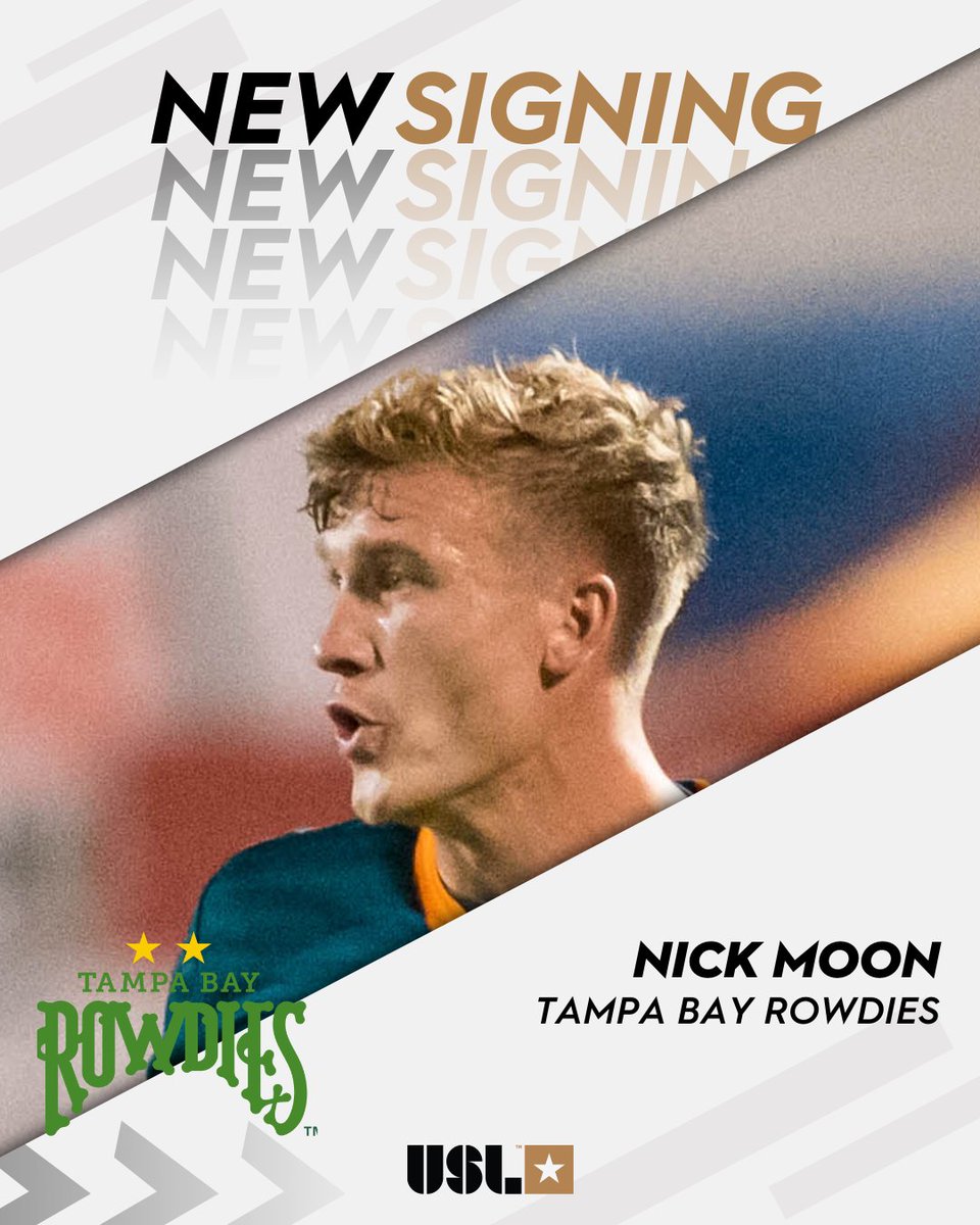 USLChampionship's tweet image. Adding another option on the wing ✍️

The @TampaBayRowdies have signed @NickMoon17 for the new season.

➡️ bit.ly/42xTg1p