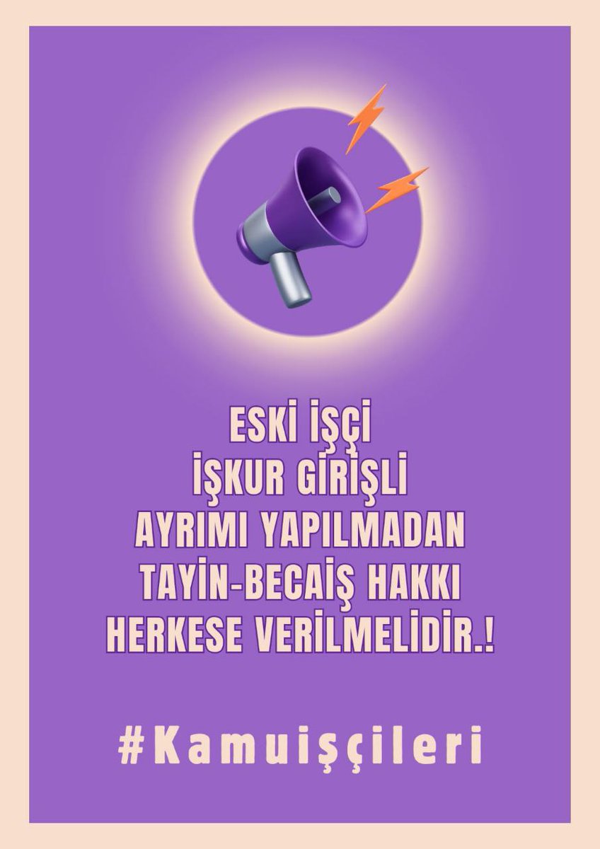 #Kamuişçileri 696 KHK zulmünün sona ermesini istiyor.