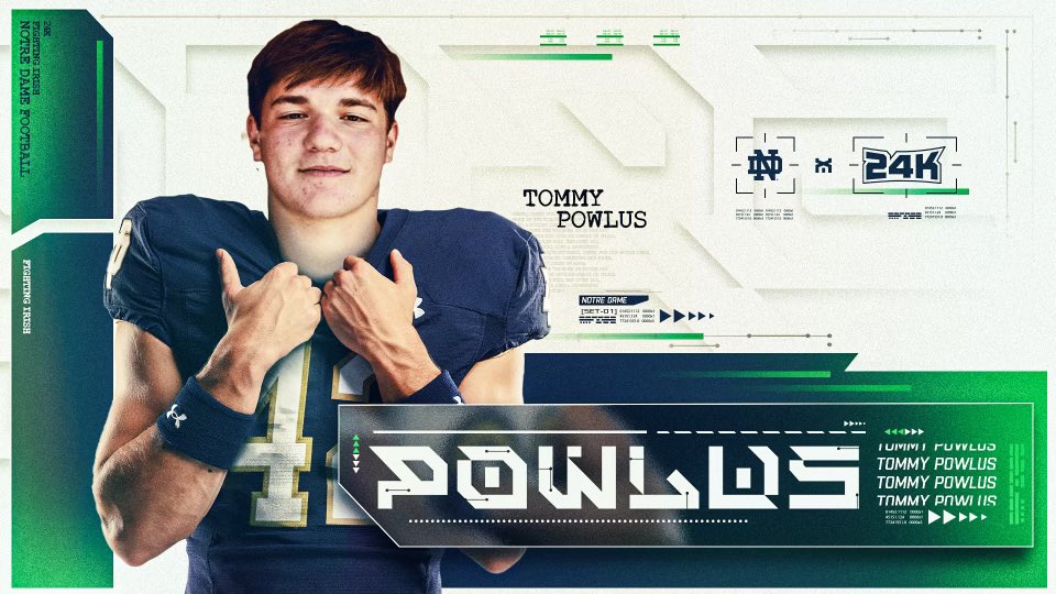 TommyPowlus's tweet image. It’s official! ☘️✍️ @NDFootball