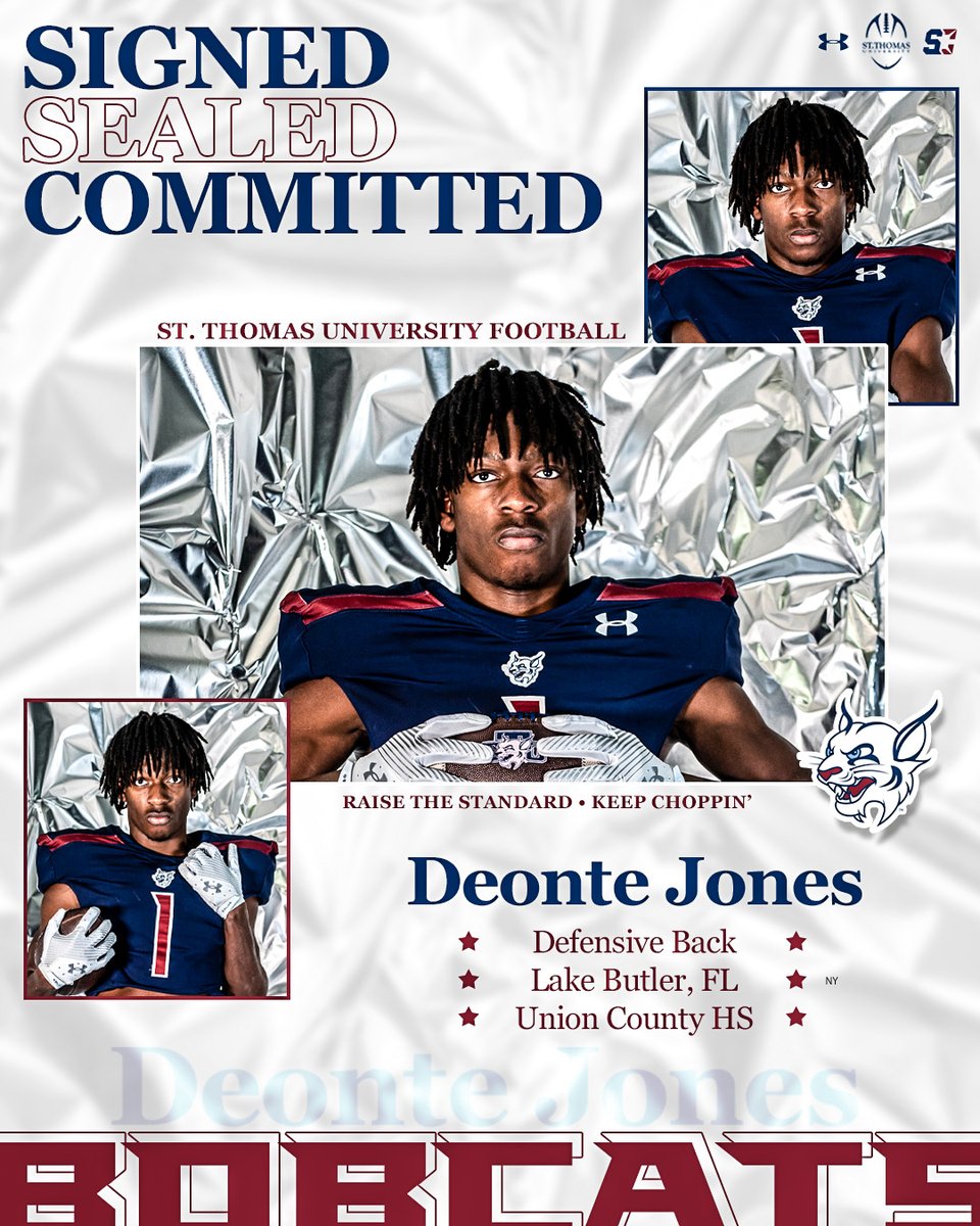 STU Football (@stu_football) on Twitter photo Join us in welcoming the newest Bobcat to the 3️⃣0️⃣5️⃣<a href="/DeonteJ_1/">Deonte Jones</a>🌴
#RaiseTheStandard // #STUNSD24 Join us in welcoming the newest Bobcat to the 3️⃣0️⃣5️⃣<a href="/DeonteJ_1/">Deonte Jones</a>🌴
#RaiseTheStandard // #STUNSD24