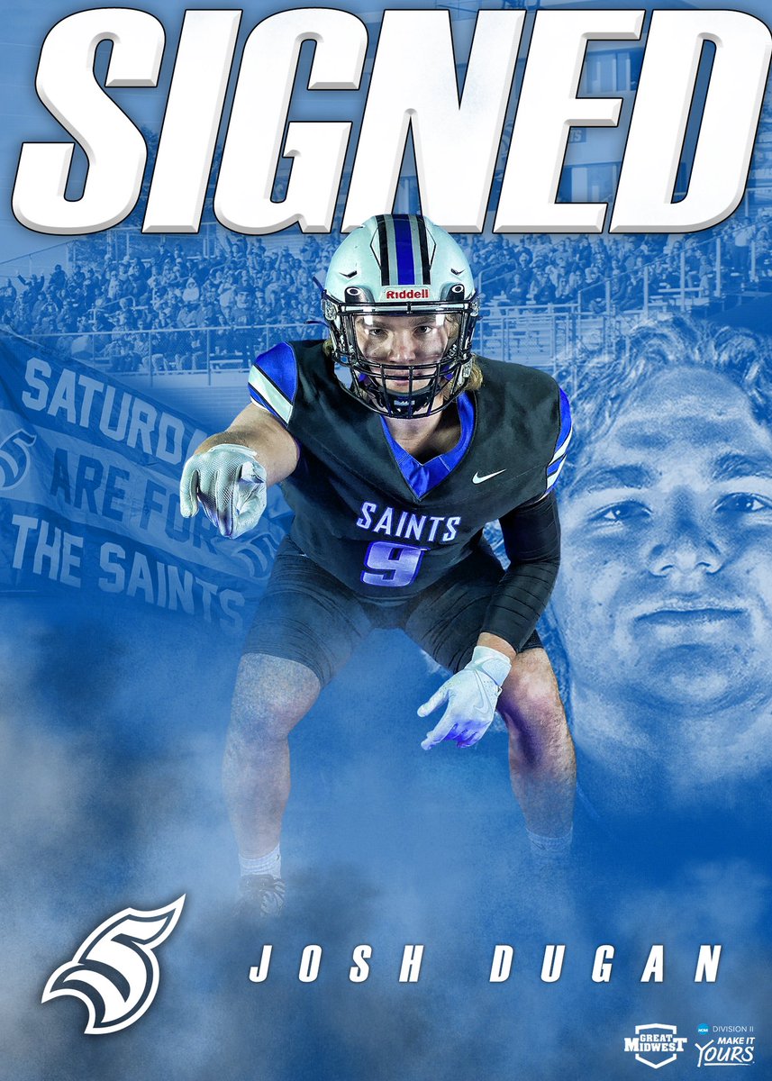TMU_Football's tweet photo. Welcome to Saints Nation!!

📱@JoshuaDugan_9 
📍Amelia, OH
🏫 Elder HS
🏈@ehsports 

#EarnIt #WeWantMore ⚪️⚫️🔵™️ https://t.co/FGvgkTlTE5